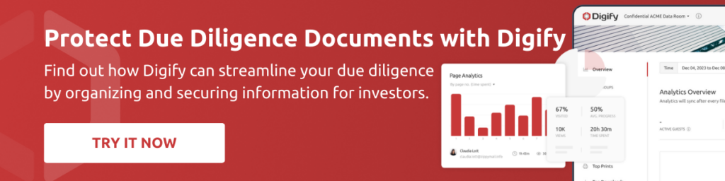 protect due diligence documents