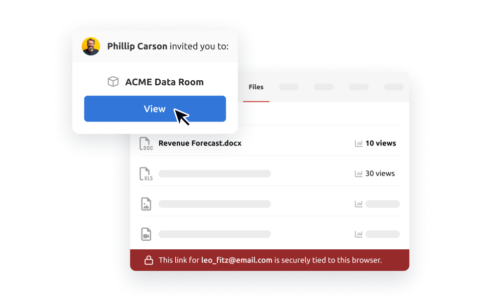 frictionless access data room
